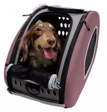 Load image into Gallery viewer, Ibiyaya Multifunction Pet Stroller 5 In 1 Brown