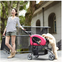 Load image into Gallery viewer, Ibiyaya Multifunction Pet Stroller 5 In 1 Pink